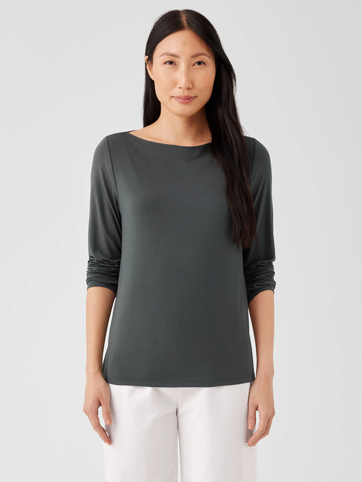 Fine Jersey Cowl Neck Top