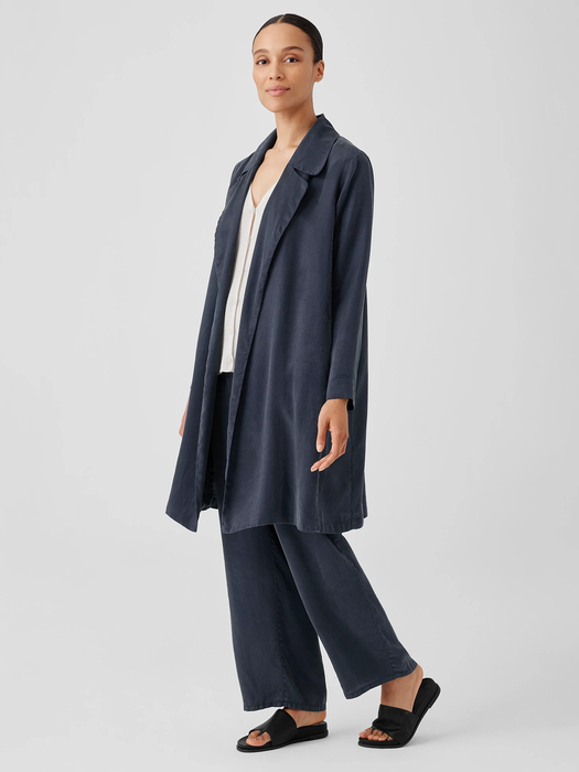 Sandwashed Twill Trench Coat