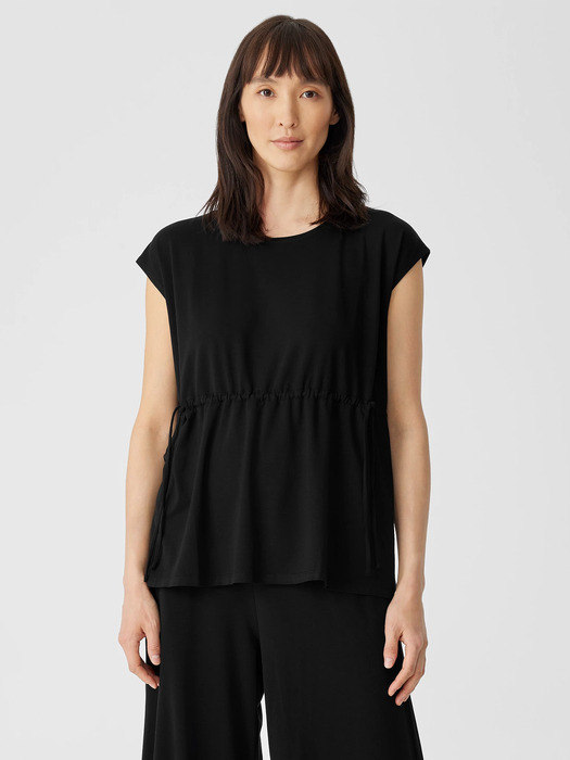 Fine Jersey Jewel Neck Top