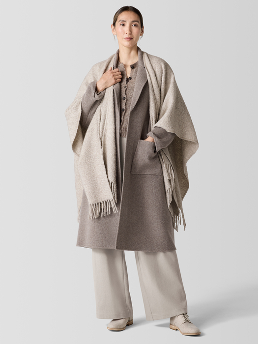 Alpaca Silk Boucle Poncho