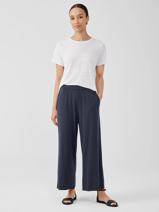 Fine Jersey Wide-Leg Pant