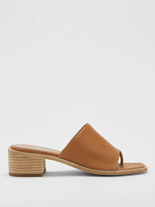 Airy Leather Slide
