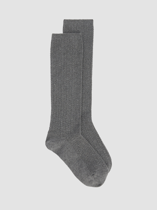 Cotton Marl Pointelle Sock