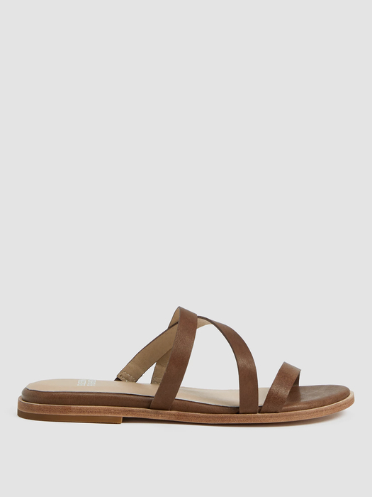 Kira Tumbled Leather Sandal
