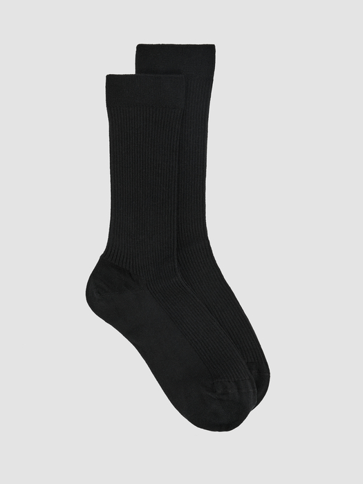 Ribbed Knit Trouser Sock