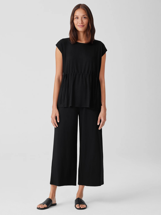 Fine Jersey Wide-Leg Pant