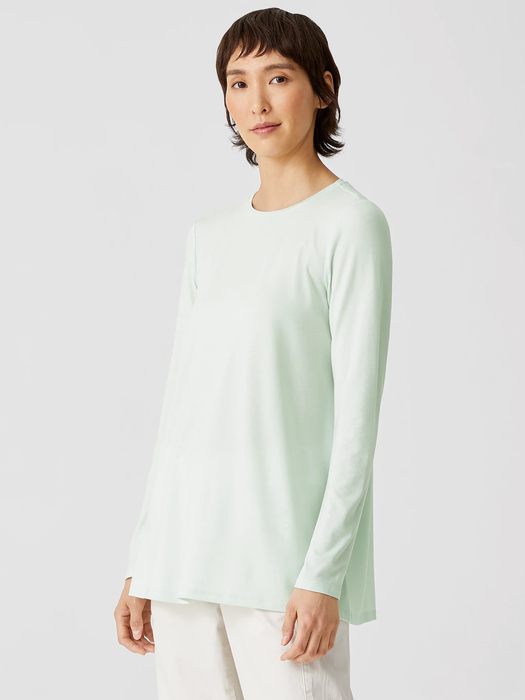 Fine Jersey Crew Neck Top