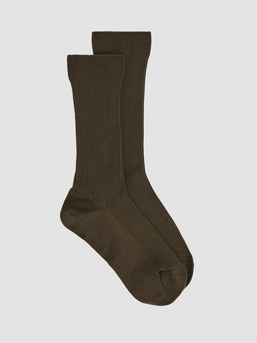 Ribbed Knit Trouser Sock