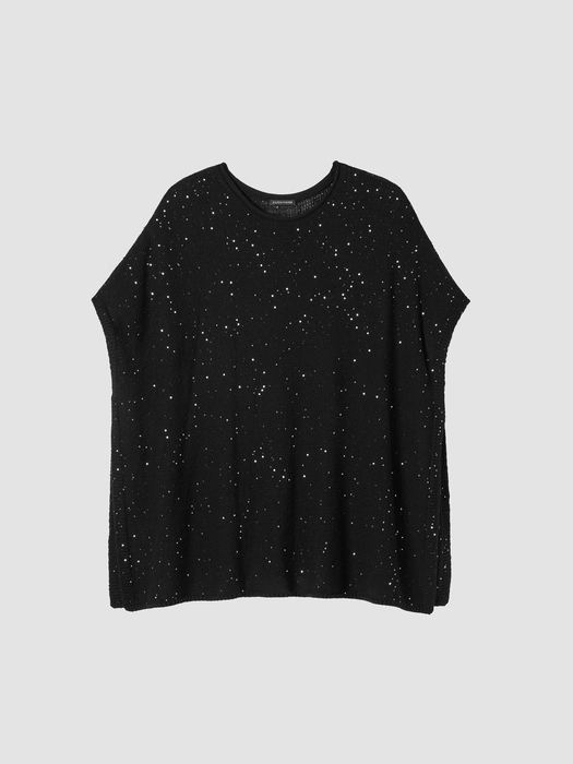 Merino Sequin Poncho