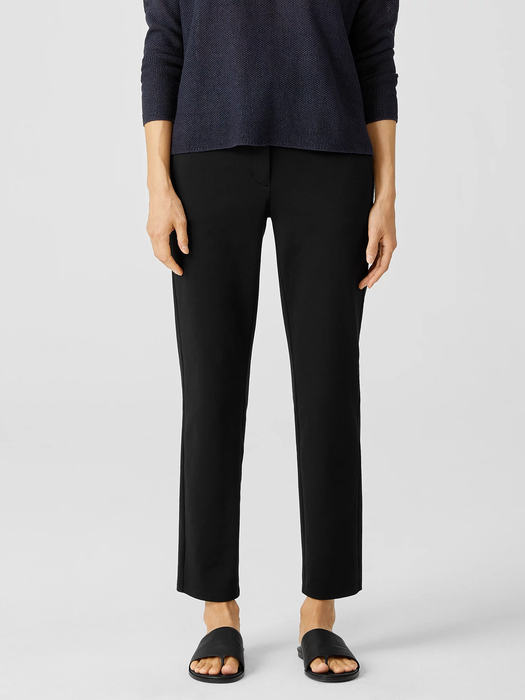 Cotton Ponte Slim Pant