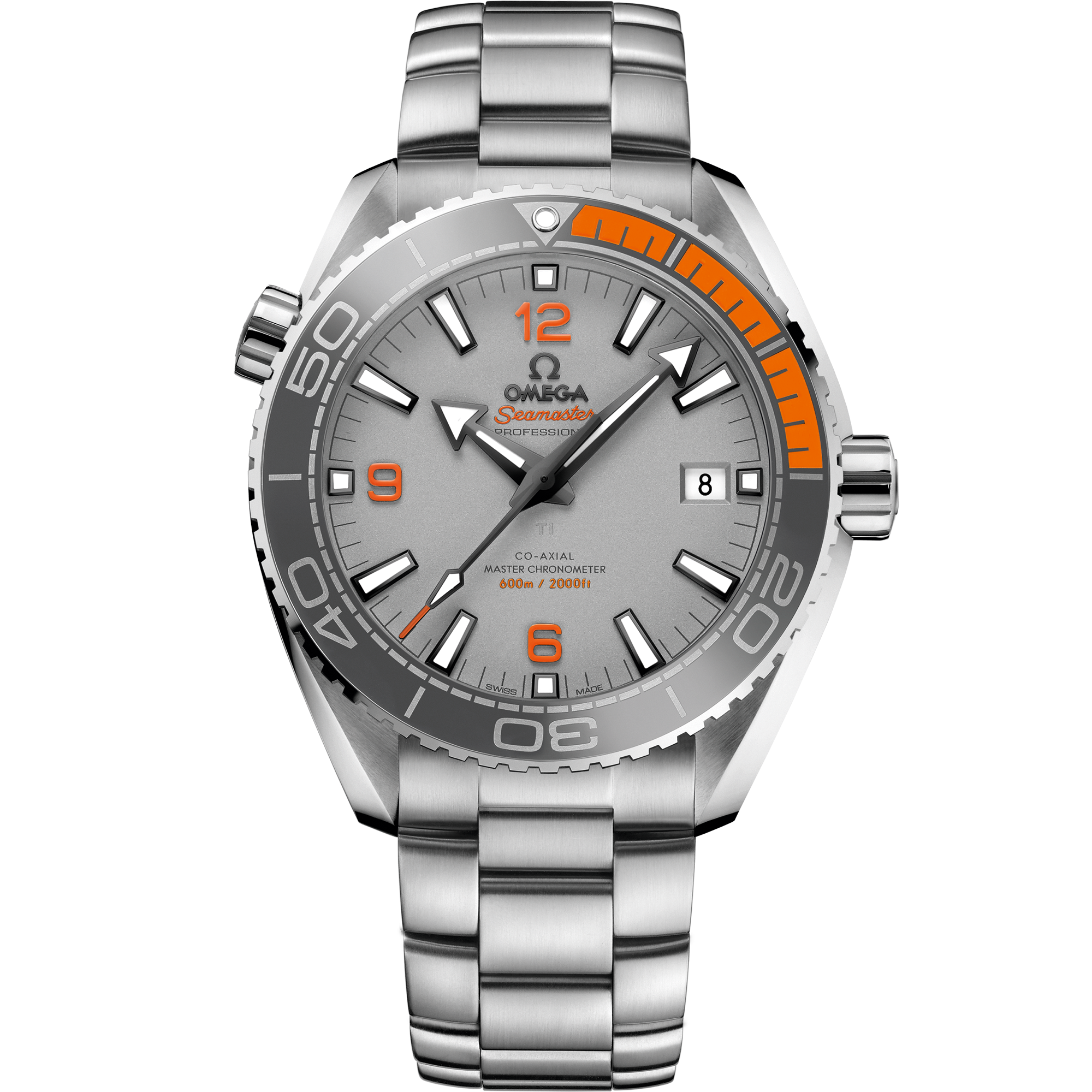 Seamaster Planet Ocean 600 m 43.5 mm, titanium case with titanium bracelet - 215.90.44.21.99.001