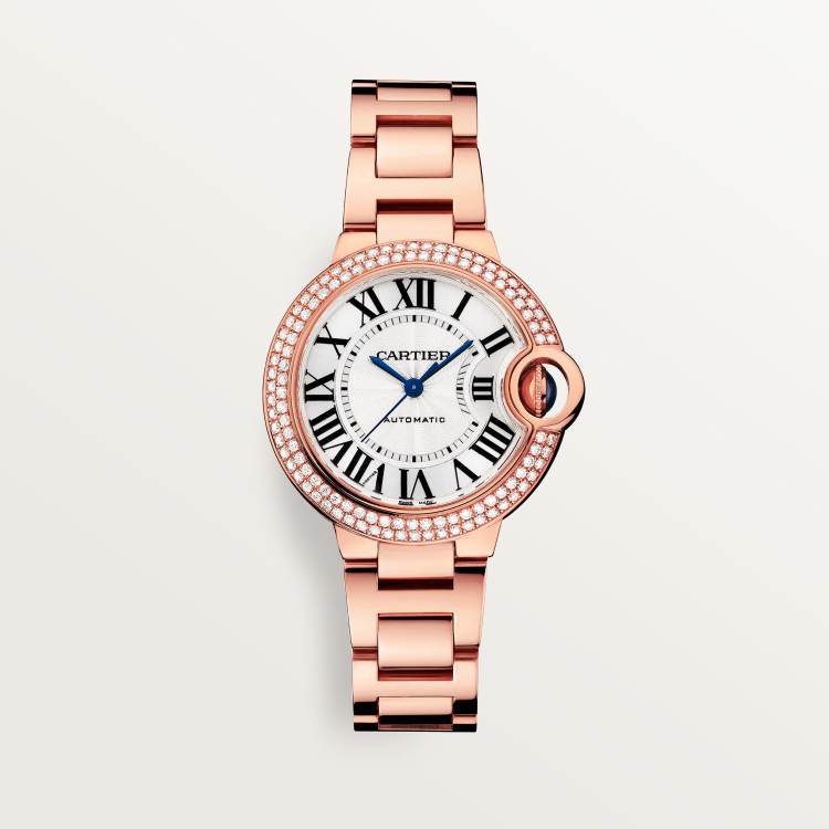 Ballon Bleude Cartier Cartier Blue Balloon Watch 33 mm 18K Rose Gold Self-winding WJBB0066