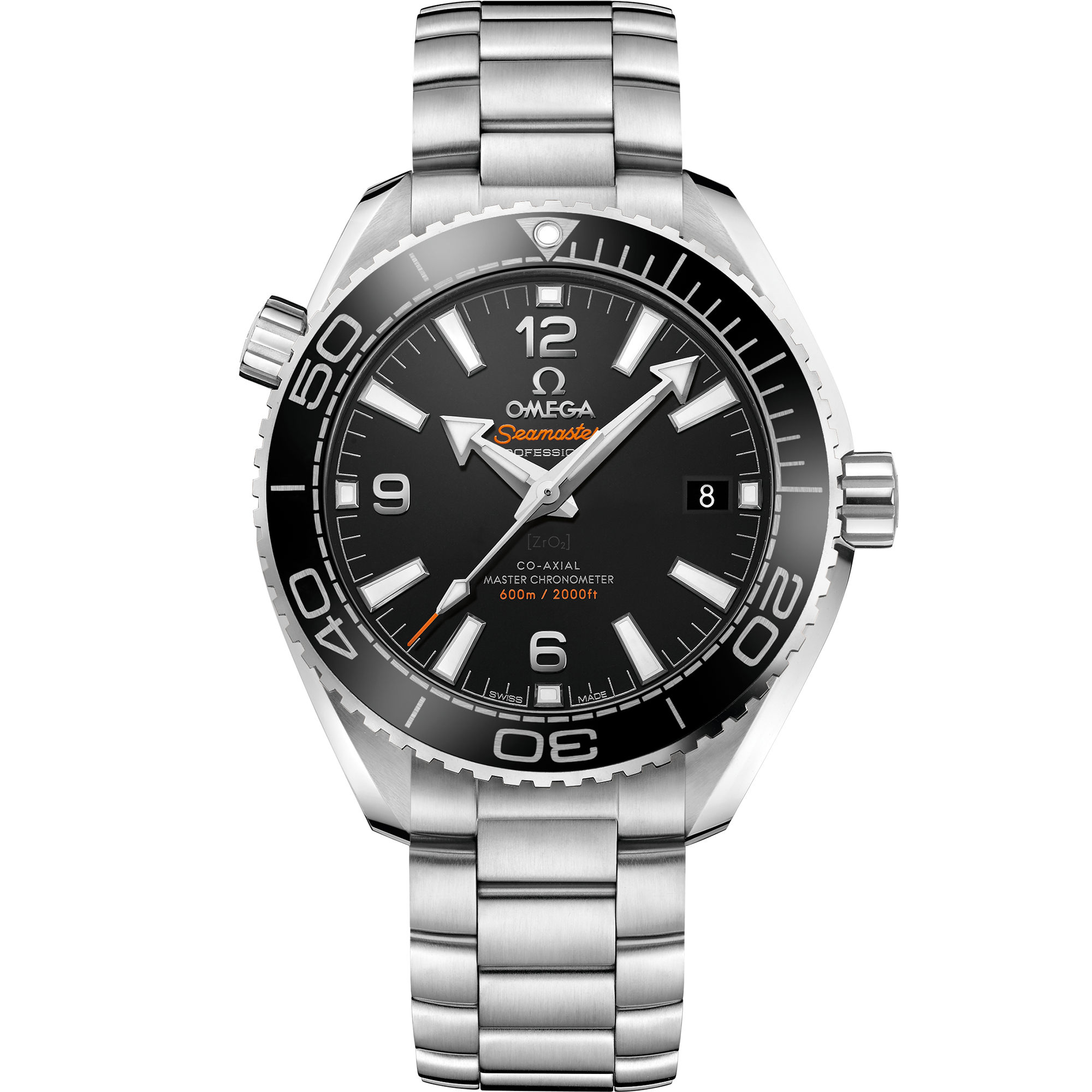 Seamaster Planet Ocean 600M 39.5 mm, stainless steel case on stainless steel bracelet - 215.30.40.20.01.001