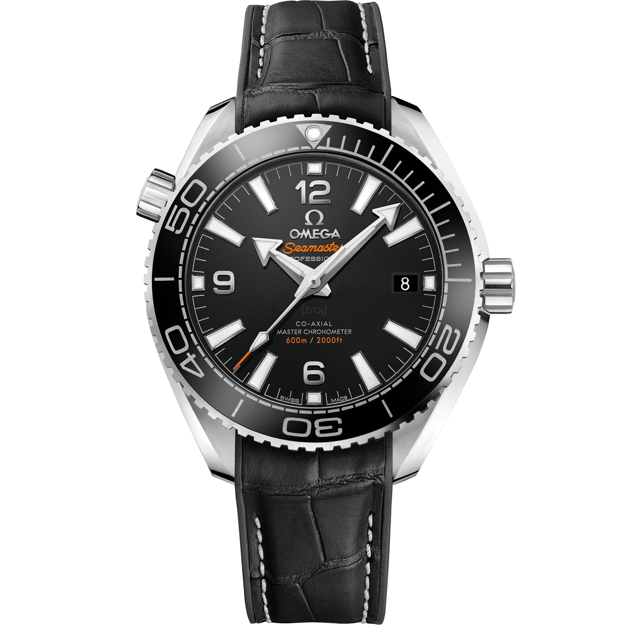 Seamaster Planet Ocean 600M 39.5 mm, stainless steel case with rubber leather strap on the inside - 215.33.40.20.01.001