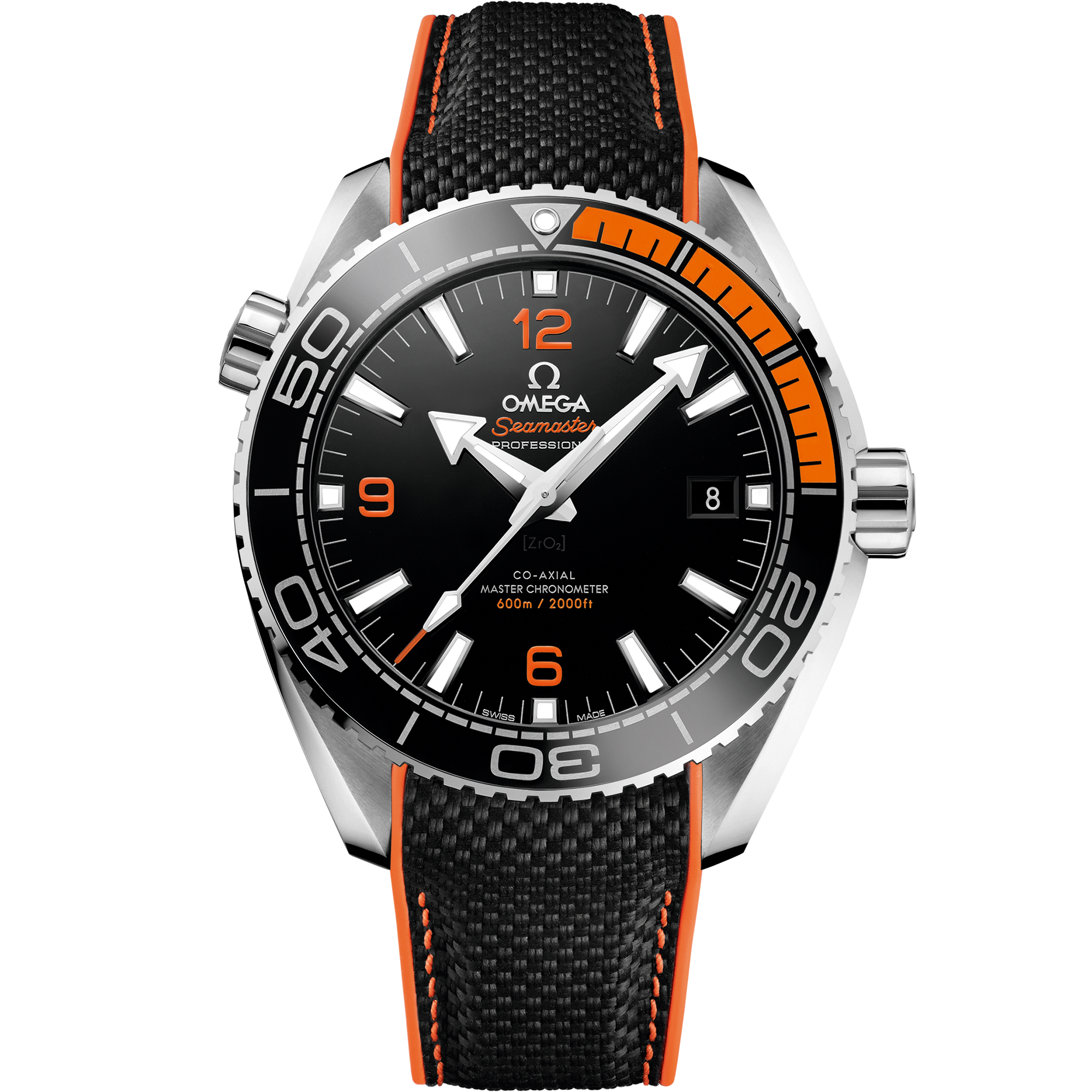 Seamaster Planet Ocean 600m 43.5 mm, stainless steel case with rubber strap - 215.32.44.21.01.001