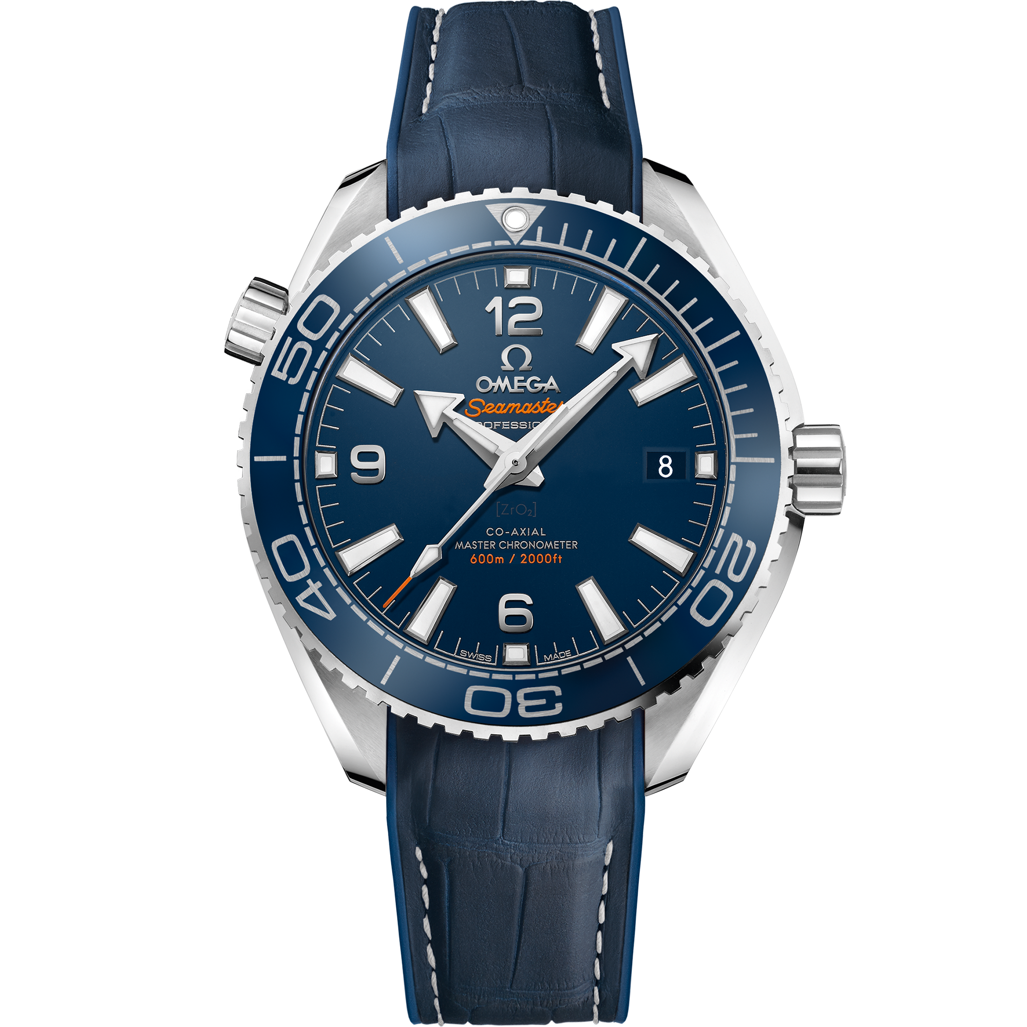 Seamaster Planet Ocean 600m 39.5 mm, stainless steel case with rubber leather strap on inside - 215.33.40.20.03.001