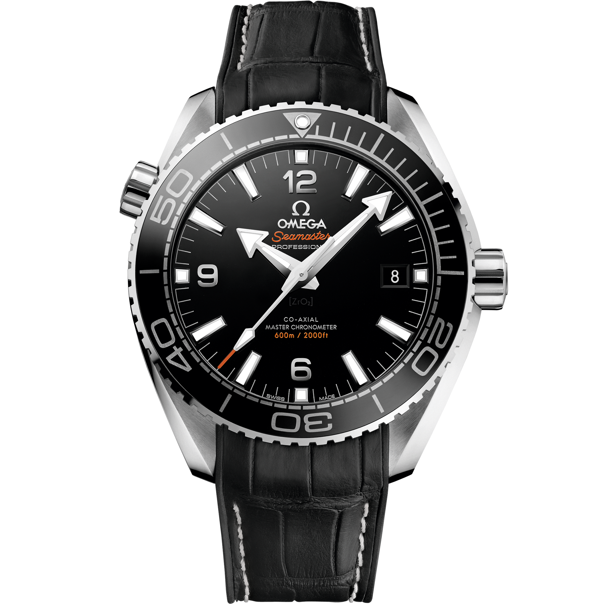 Seamaster Planet Ocean 600m 43.5 mm, stainless steel case with rubber leather strap on inside - 215.33.44.21.01.001