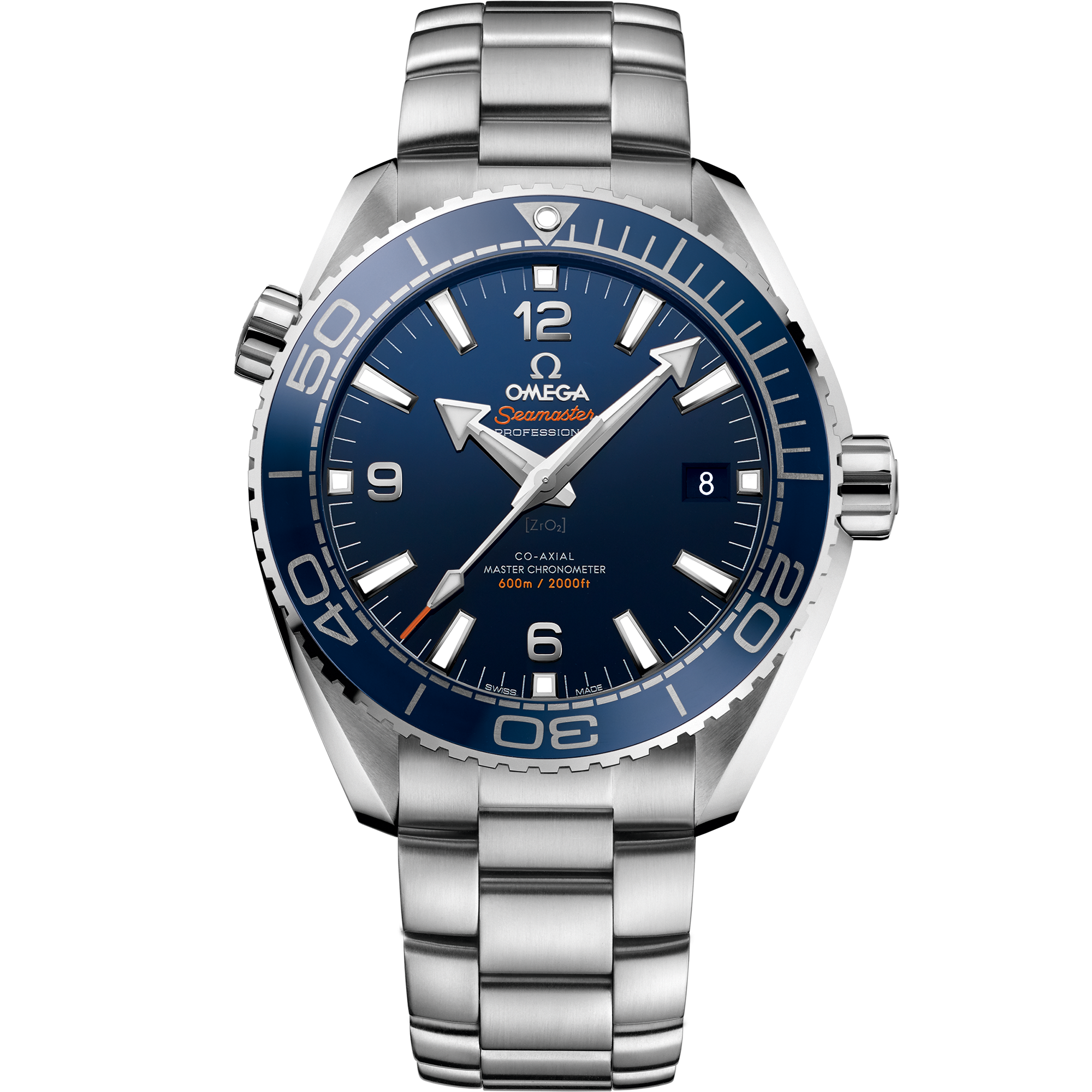 Seamaster Planet Ocean 600M 43.5 mm, stainless steel case and stainless steel bracelet - 215.30.44.21.03.001