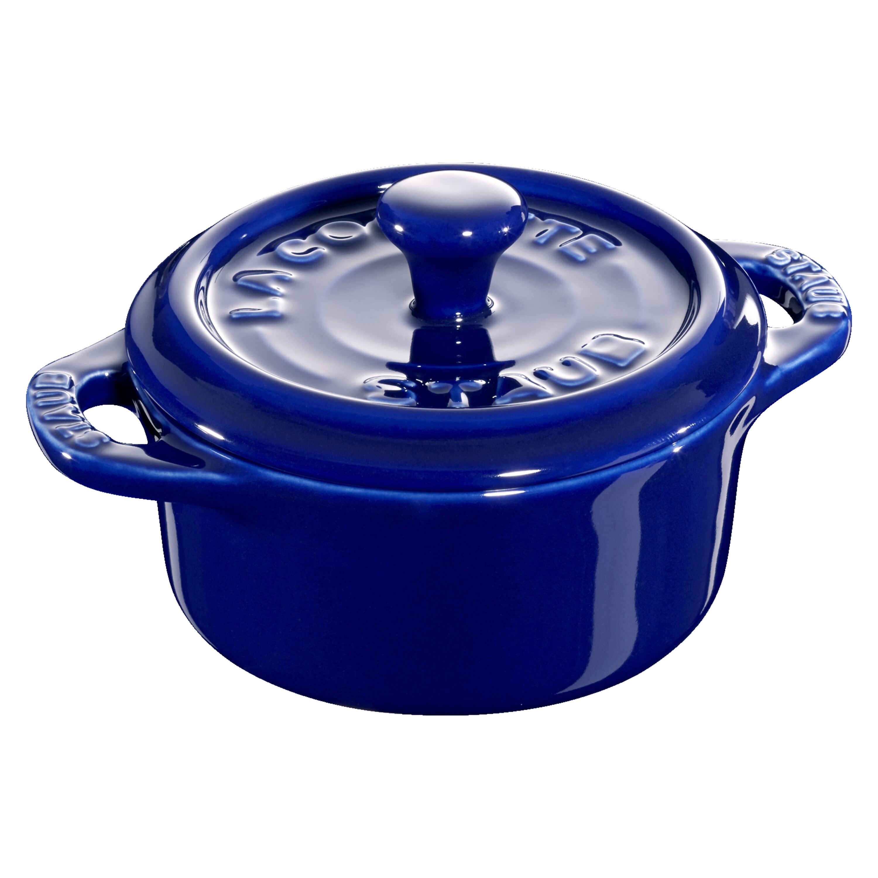 Staub Ceramic - Minis 3-pc, Mini Round Cocotte Set, dark blue