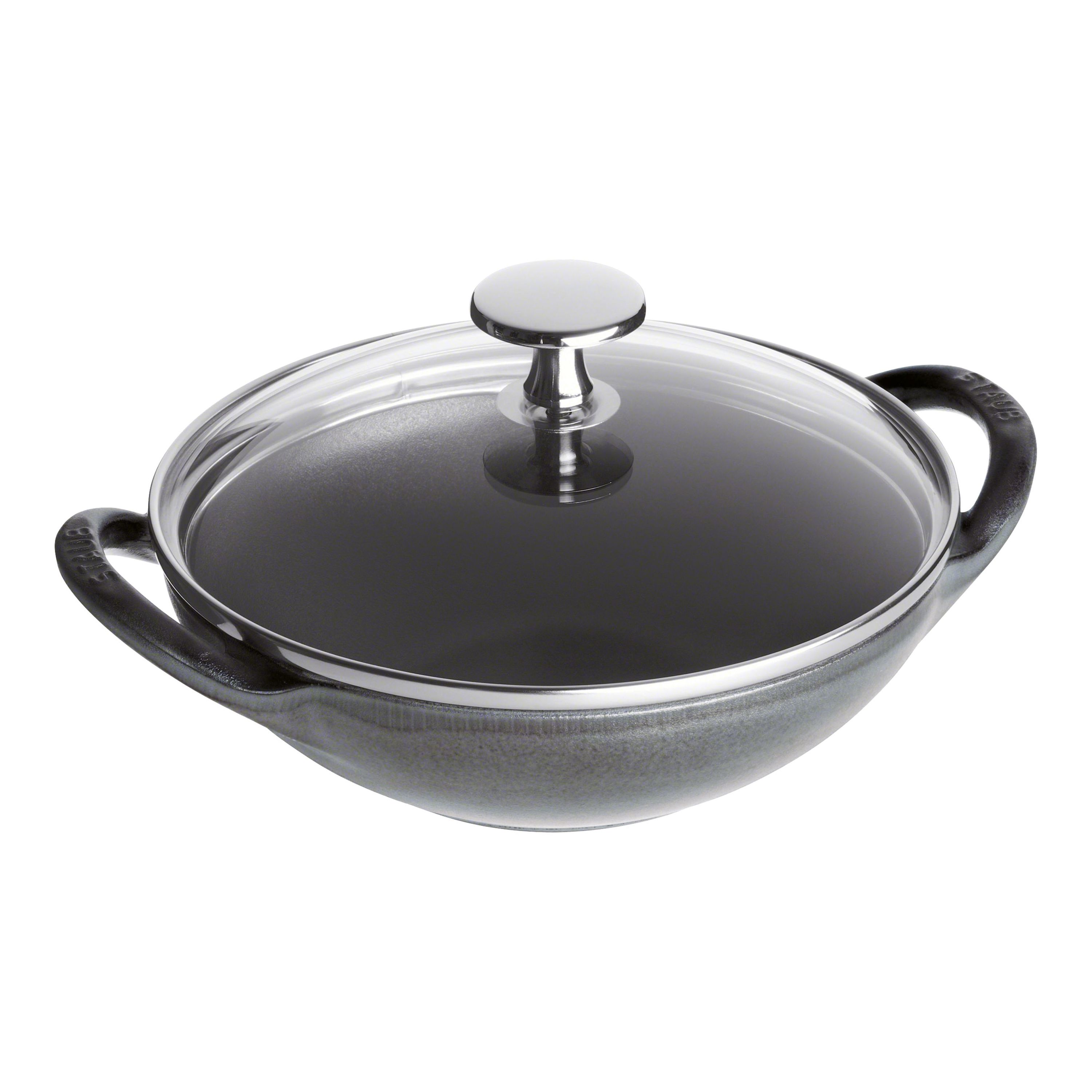 Staub Cast Iron - Minis 6.5-inch, Baby Wok, graphite grey