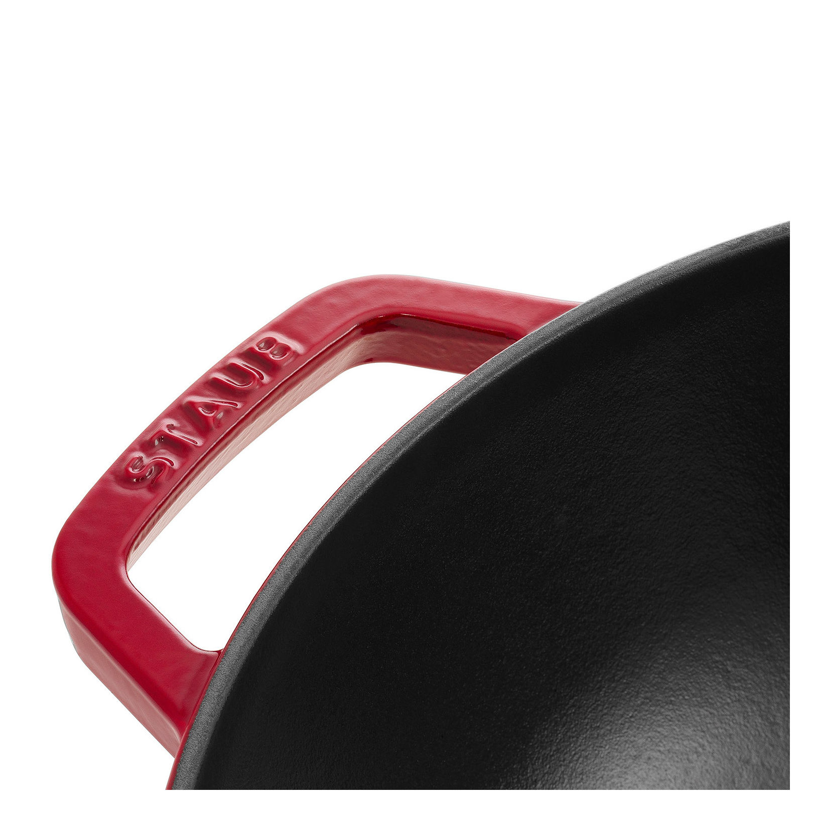 Staub Cast Iron - Woks/ Perfect Pans 12-inch, Perfect Pan, cherry