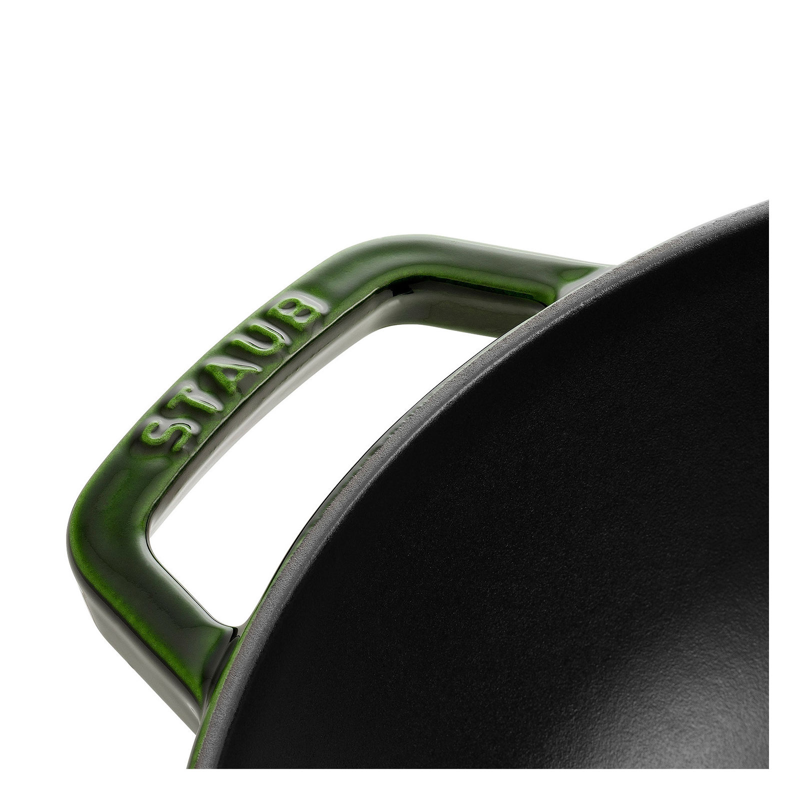 Staub Cast Iron - Woks/ Perfect Pans 12-inch, Perfect Pan, basil