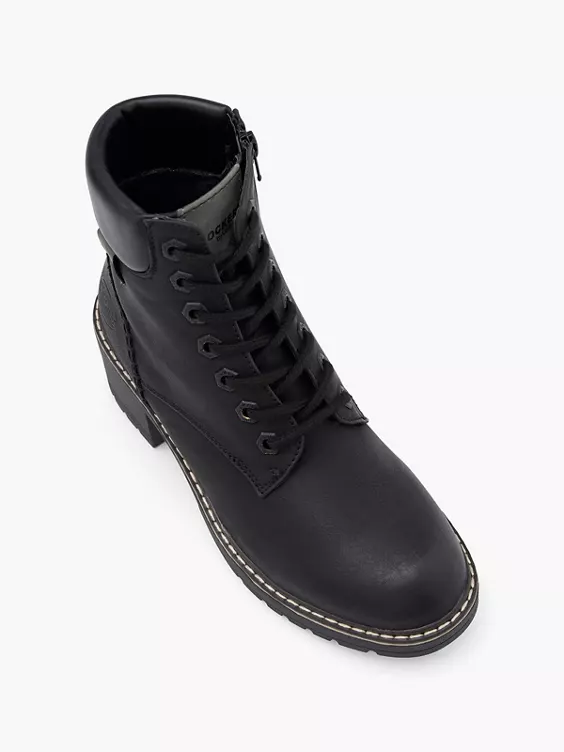 Dockers Schnürstiefelette in schwarz