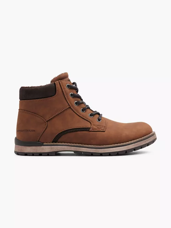 TOM TAILOR Schnürboots in braun