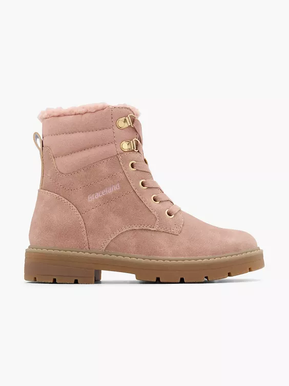 Graceland Schnürboots in pink