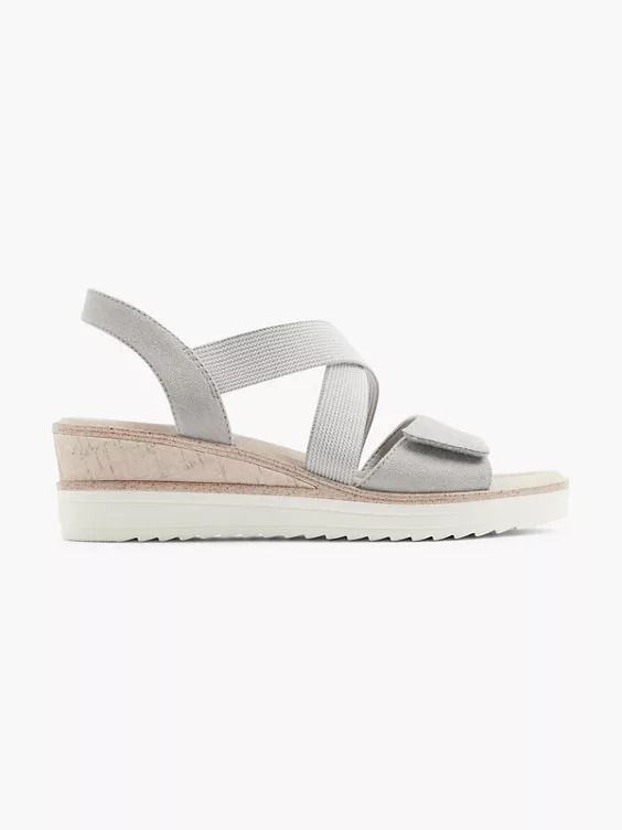 Easy Street Komfort Keilsandalette in grau