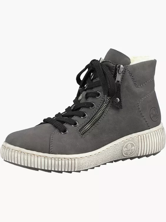 Rieker Damen Schnürschuhe in grau