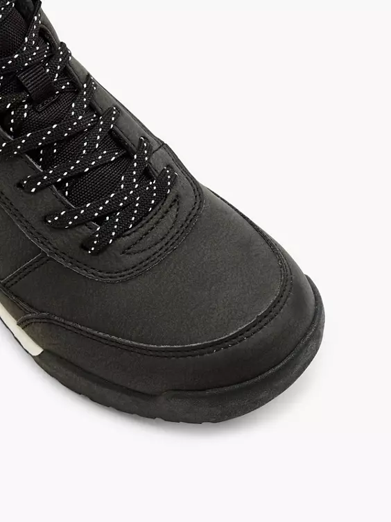 Vty Hoher Sneaker in schwarz
