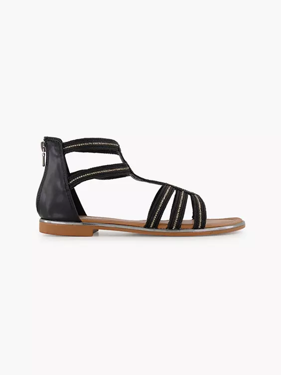 Catwalk Sandale in schwarz
