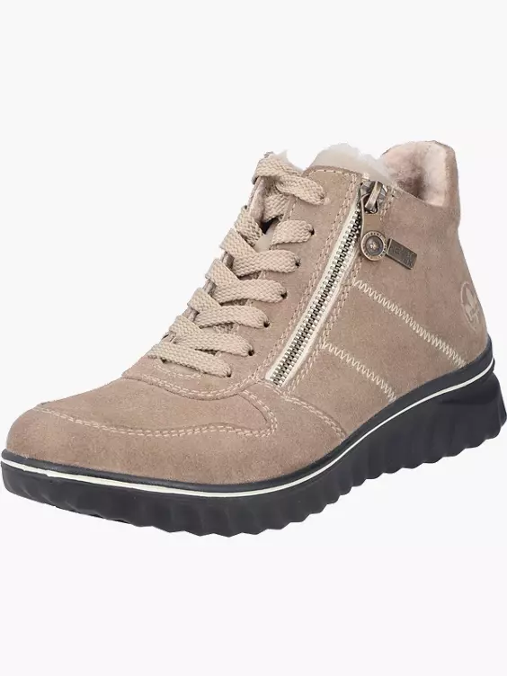 Rieker Damen Schnürstiefel in beige