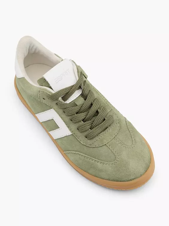 ESPRIT Leder Sneaker in grün