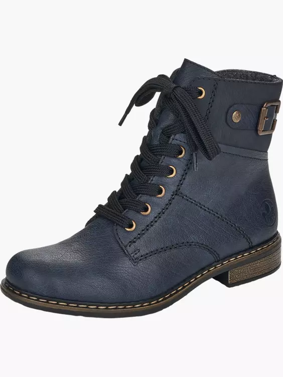 Rieker Damen Schnürstiefel in blau