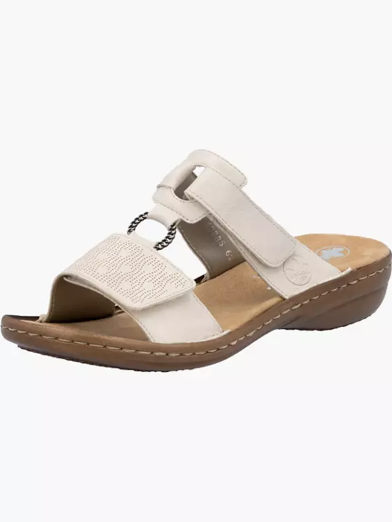 Rieker Damen Pantoletten in beige
