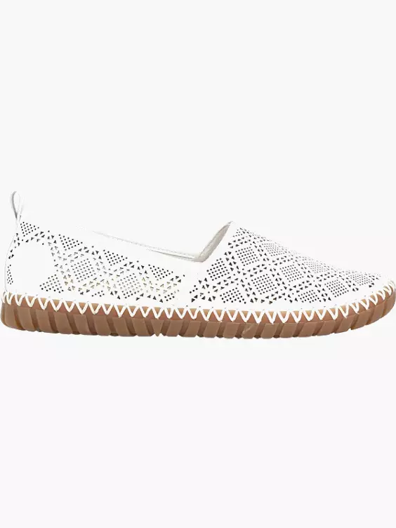 Rieker Damen Ballerinas in weiß
