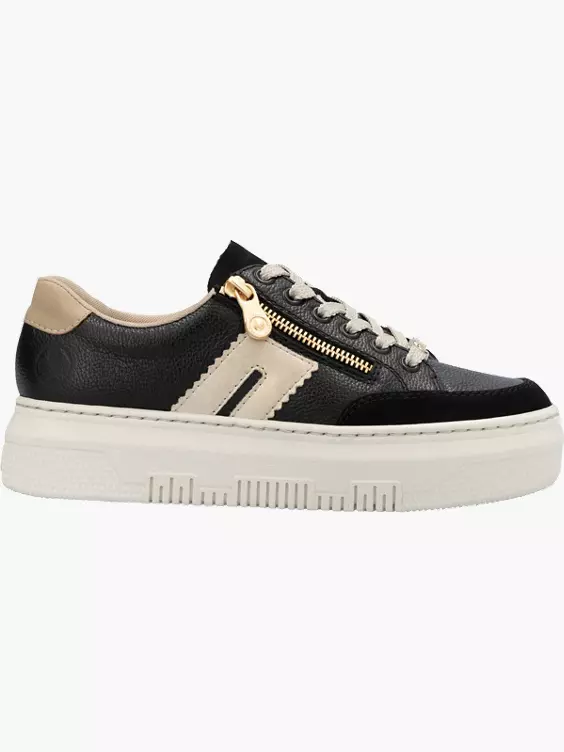 Rieker Damen Sneaker Low in schwarz