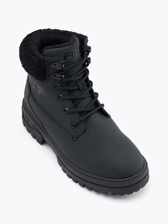 FILA Schnürboots in schwarz