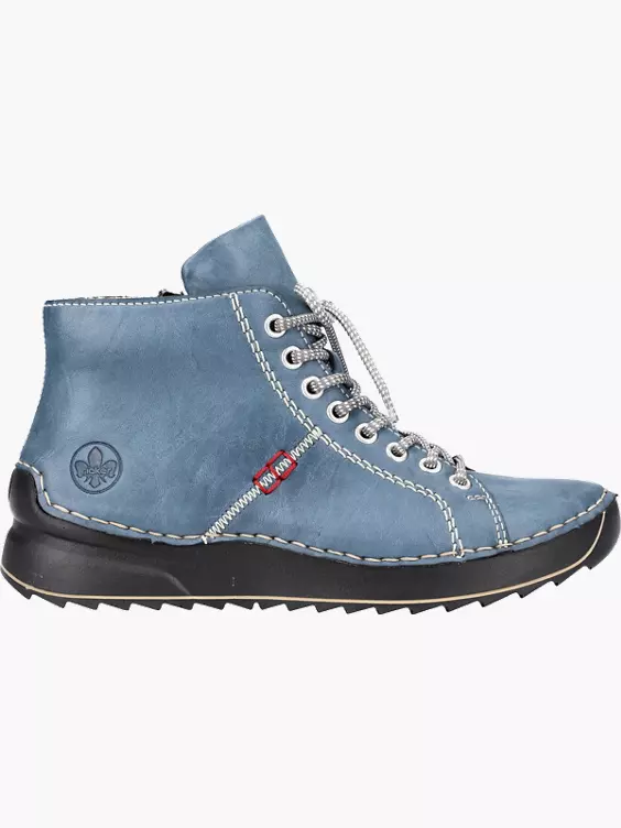 Rieker Damen Schnürstiefel in blau