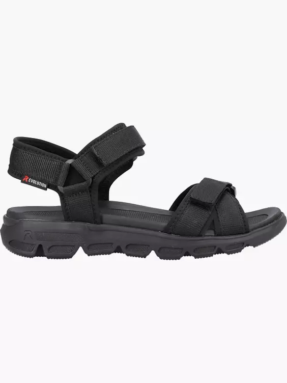 Rieker Damen Trekkingsandalen in schwarz
