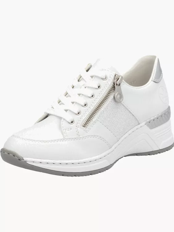 Rieker Damen Sneaker Low in weiß