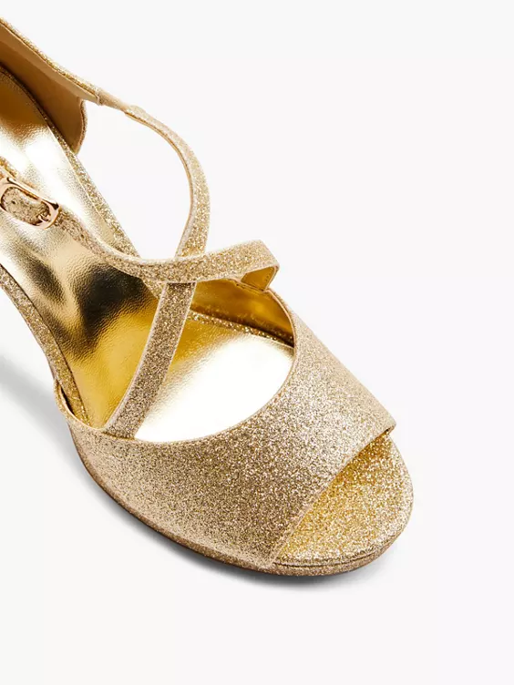 Catwalk T-Spangenpumps in gold