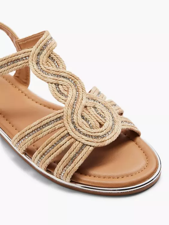 Graceland Sandale in beige