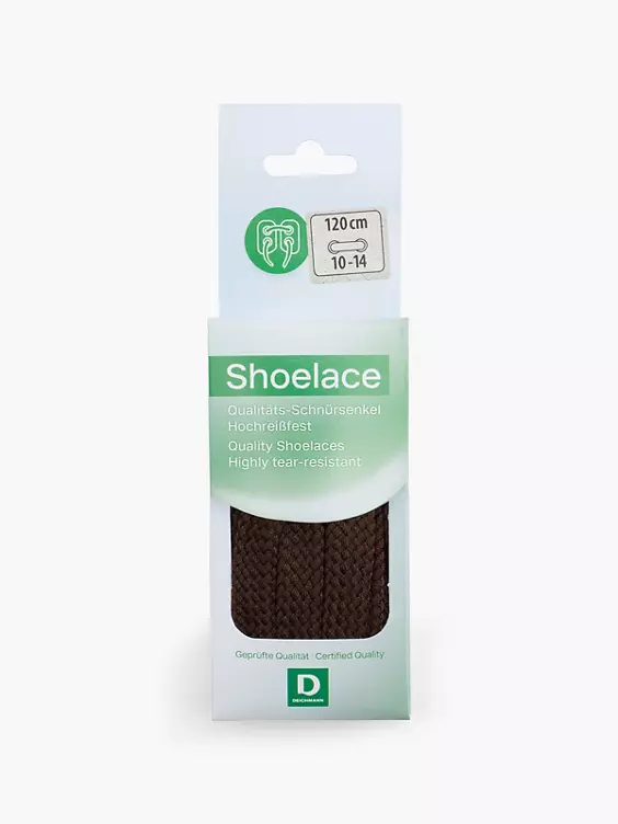 DEICHMANN Schnürsenkel 120cm flach in braun