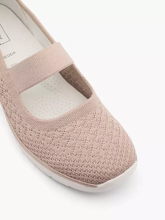 Easy Street Leder Komfort Slipper in rosa