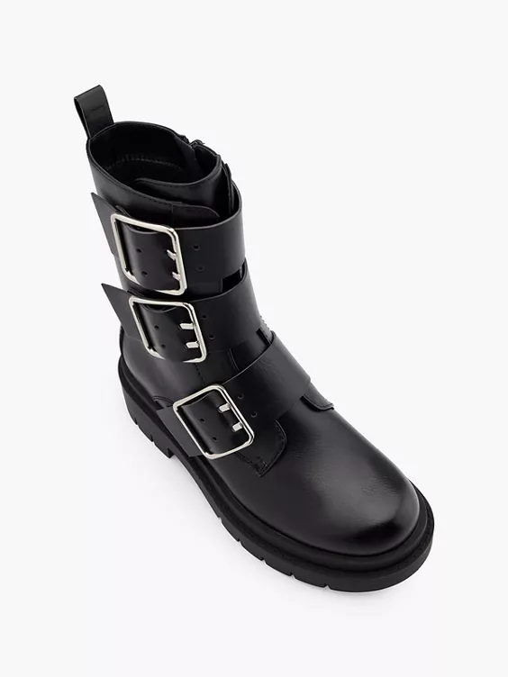 Catwalk Bikerboots in schwarz