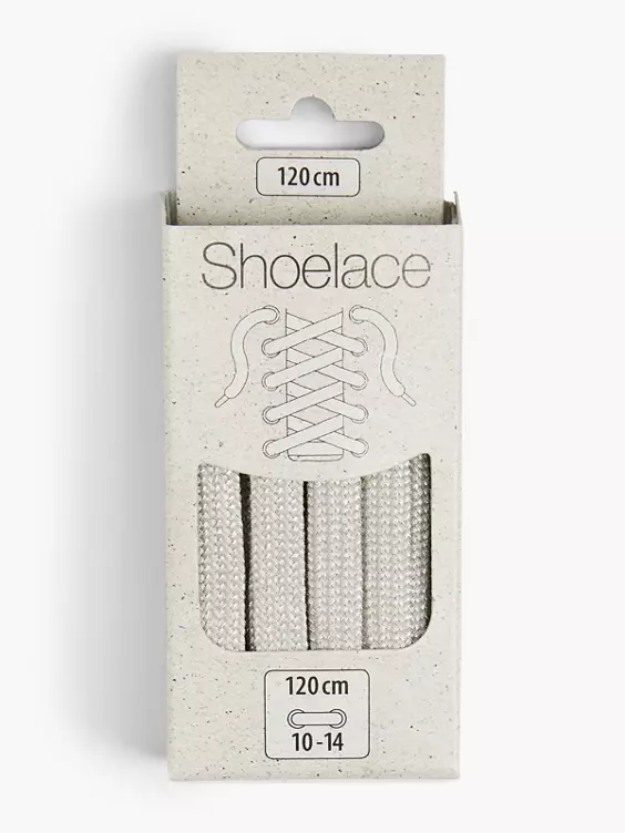DEICHMANN Schnürsenkel 120 cm flach in silber
