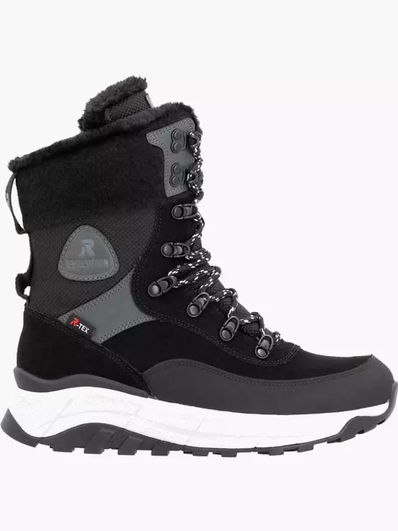 Damen Schnürstiefel in schwarz